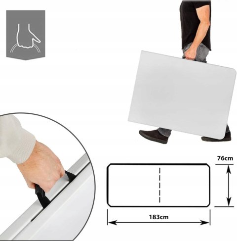 Stół Maxx Garden tworzywo sztuczne prostokątny 180 x 70 cm