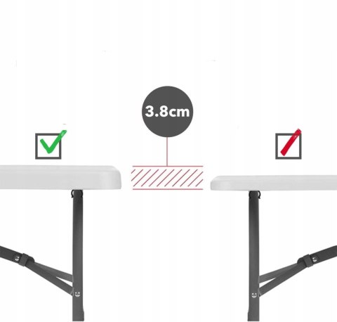 Stół Maxx Garden tworzywo sztuczne prostokątny 180 x 70 cm