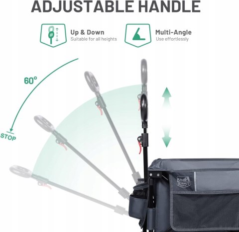 WÓZEK OGRODOWY POJEMNY 100KG SKŁADANY TIMBER RIDGE