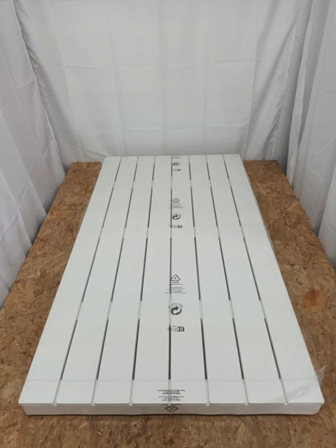 Dmora Sanremo Zestaw ogrodowy stół + 4 ławki biały tworzywo sztuczne