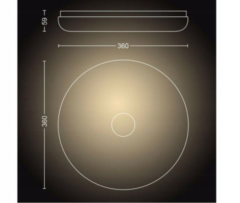 Plafon Lampa sufitowa łazienkowa Struana Philips + Bezprzewodowy regulator
