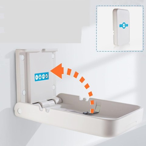 Przewijak sztywny modunful 86x55cm szary