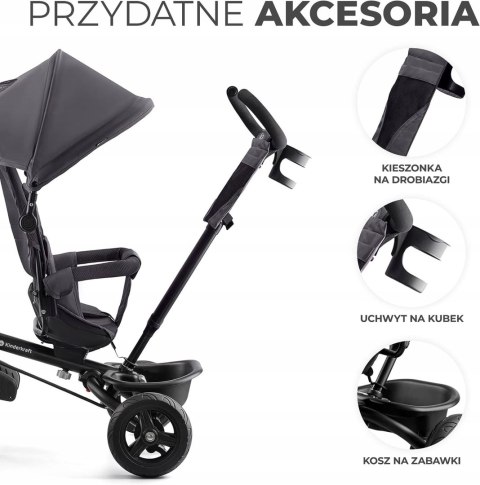 ROWEREK TRÓJKOŁOWY KinderKraft obrotowy AVEO Grey
