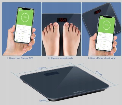 Waga łazienkowa Healthkeep BG263L