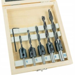 ENT 6-częściowy Zestaw Wierteł Cylindrycznych