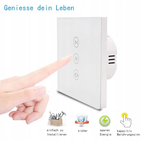 Jinvoo Bezprzewodowy przełącznik dotykowy Zasłony Smart