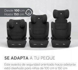 KikkaBoo i-Aid FOTELIK SAMOCHODOWY I-SIZE 15-36 KG 100-150 CM BLACK