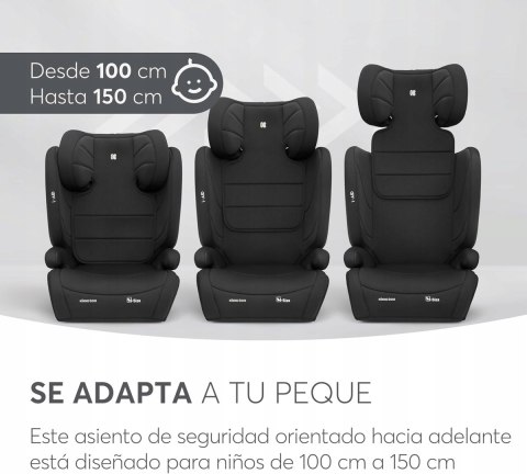 KikkaBoo i-Aid FOTELIK SAMOCHODOWY I-SIZE 15-36 KG 100-150 CM BLACK