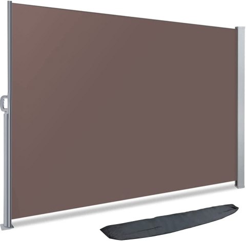 Markiza boczna VOUNOT 140 x 300 cm, brązowa