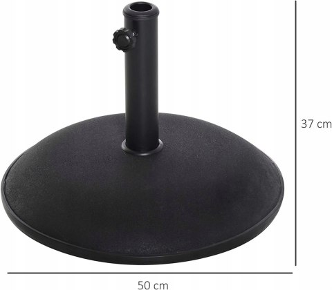 RAM ONLINE podstawa parasola, czarna