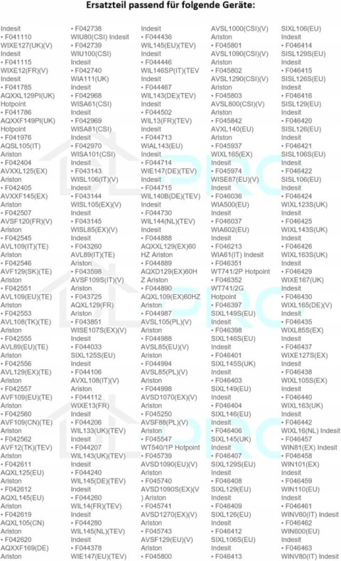 Rezystor grzewczy do pralki, suszarki 1700W 230V DL-pro