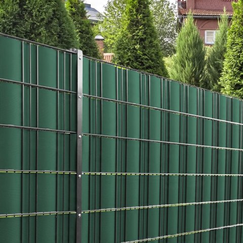 TLSUNNY Taśma maskująca z PCW do ogrodzenia szary