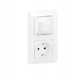 Włącznik Gniazdo Elektryczne ścienne Legrand biały
