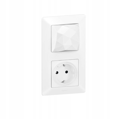Włącznik Gniazdo Elektryczne ścienne Legrand biały