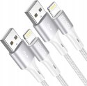2x Kabel RAVIAD USB - Apple Lightning 3 m biały