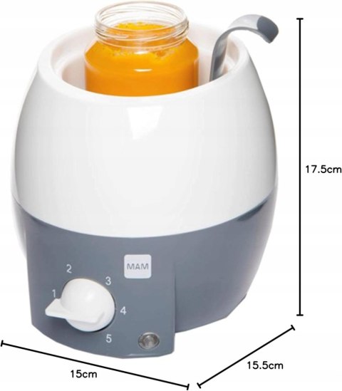 MAM Podgrzewacz do Butelek i Jedzenia Dla Niemowląt 100W Szary