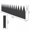 Obrzeże Ogrodowe Metal 101 cm x 15 cm czarny