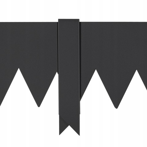 Obrzeże Ogrodowe Metal 101 cm x 15 cm czarny