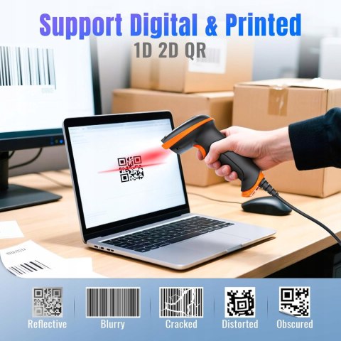 Przewodowy czytnik kodów 1D/2D Tera