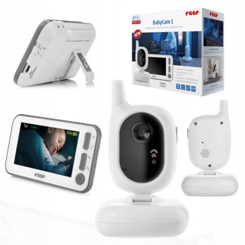 Reer 80430 BabyCam Elektroniczna niania zasięg 300m wyświetlacz TFT 4,3"