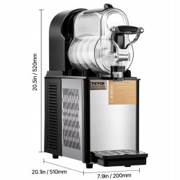 VEVOR Slushy Maker 3L Komercyjna Maszyna Do Napojów Do Lodziarni I Kawiarni