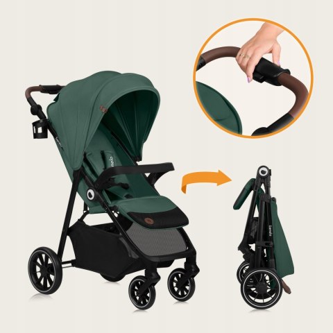 Wózek Spacerowy Lekki Składany do 22 kg Lionelo LO-EMMA ONE GREEN FOREST