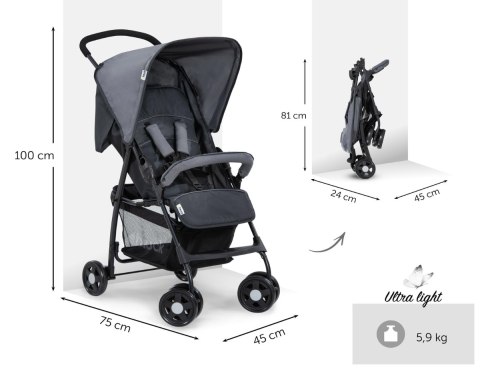 Wózek spacerowy Hauck Sport grey