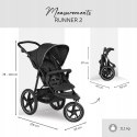 Wózek spacerowy sportowy Hauck Runner 2 black 25kg
