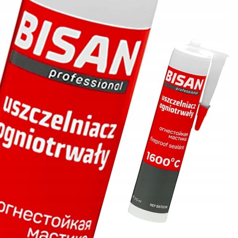 BISAN Uszczelniacz Ogniotrwały Kartusz 300 ml