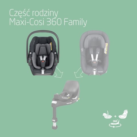 Fotelik Maxi-Cosi Pebble 360 0-13 kg Essential Graphite