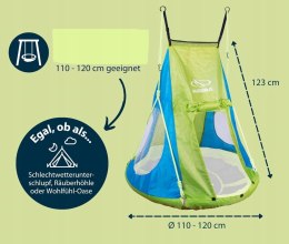 HUDORA Pokrowiec namiot Cosy Castle na huśtawkę 110-120cm