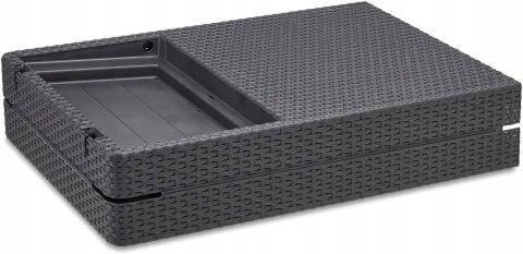 Leżak Ogrodowy Allibert Jaipur Grafitowy/Szary