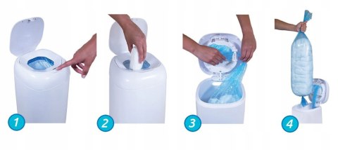 Pojemnik na pieluchy Angelcare Dress Up + wkład