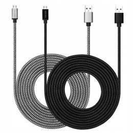 Zestaw 2x Kabel Micro USB 3m