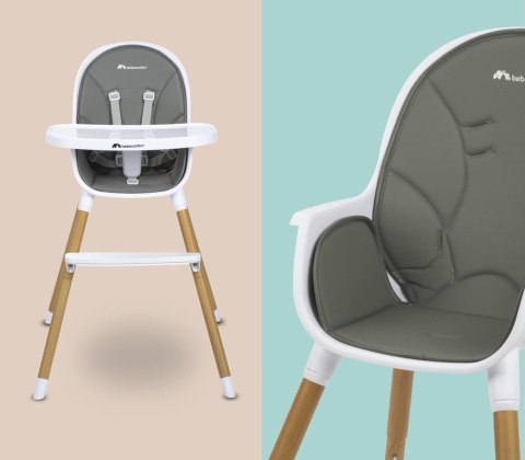 Krzesełko do karmienia Bebeconfort Avista grey
