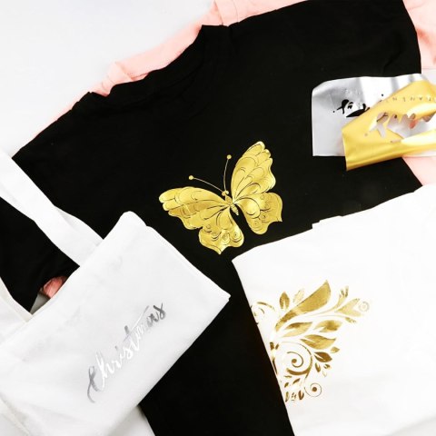 NANAPLUMS Folia do plotera tekstylna 30.5cm x 1.5m srebrny