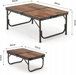 NATUREHIKE STÓŁ KEMPINGOWY 90X60X37 CM MDF DREWNO