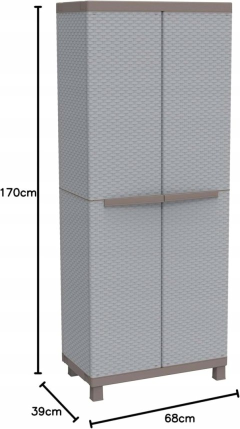 Terry C-Rattan 3680 Wielofunkcyjna Szafka Dwudrzwiowa