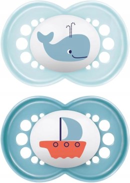 Zestaw 2x Smoczek Mam ortodontyczny silikon 6m+