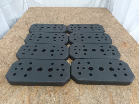 Zestaw 8x Obciążenie bitumiczne Obciążnik sztabka do atlasu 4,36 kg