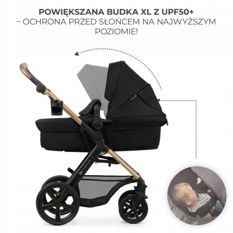 Wózek dziecięcy wielofunkcyjny 3w1 MOOV 2 z fotelikiem MINK PRO czarny