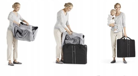 Łóżeczko Turystyczne BabyBjorn 60 x 105 cm szary