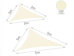 Żagiel Trójkątny Ogrodowy 5 x 5 m