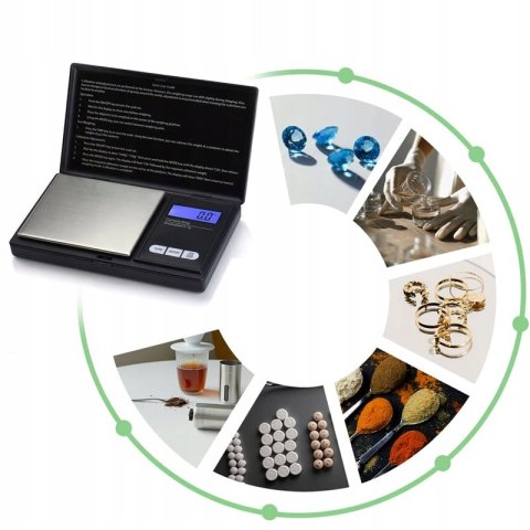 Retoo Cyfrowa Waga Kieszonkowa Jubilerska 200 g