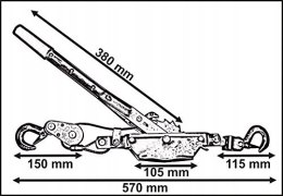 Wciągarka Kablowa GS max. obciążenie 2000 kg
