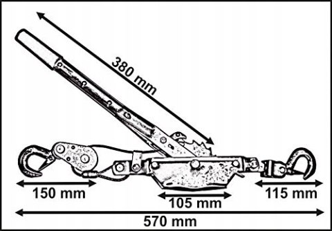 Wciągarka Kablowa GS max. obciążenie 2000 kg