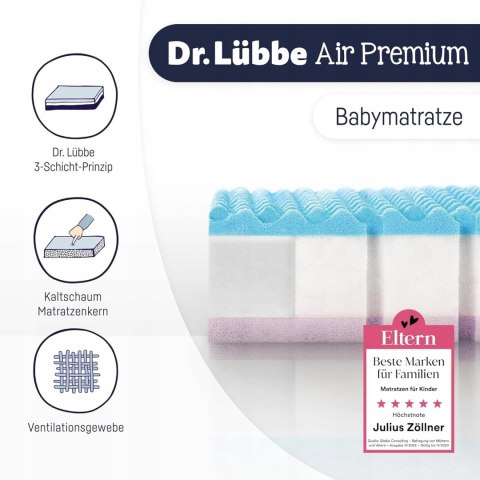 Materac Julius Zollner Air Premium 120 x 60 x 10 cm