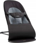 Leżaczek BabyBjorn Balance Soft czarny/ciemnoszary, bawełna