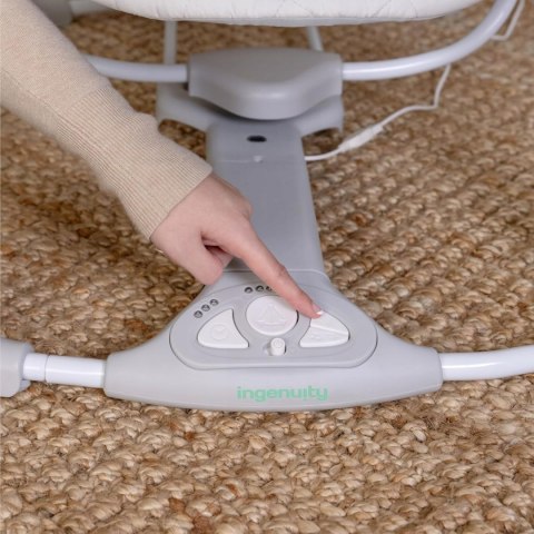 Ingenuity Przytulna huśtawka Swing 'n Go Drewniany pałąk