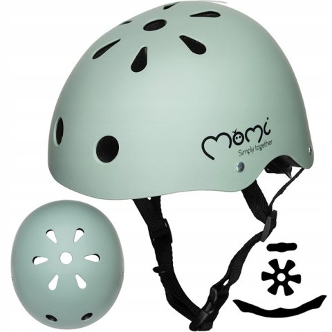 MoMi MIMI Kask Ochronny 48-55cm zielony